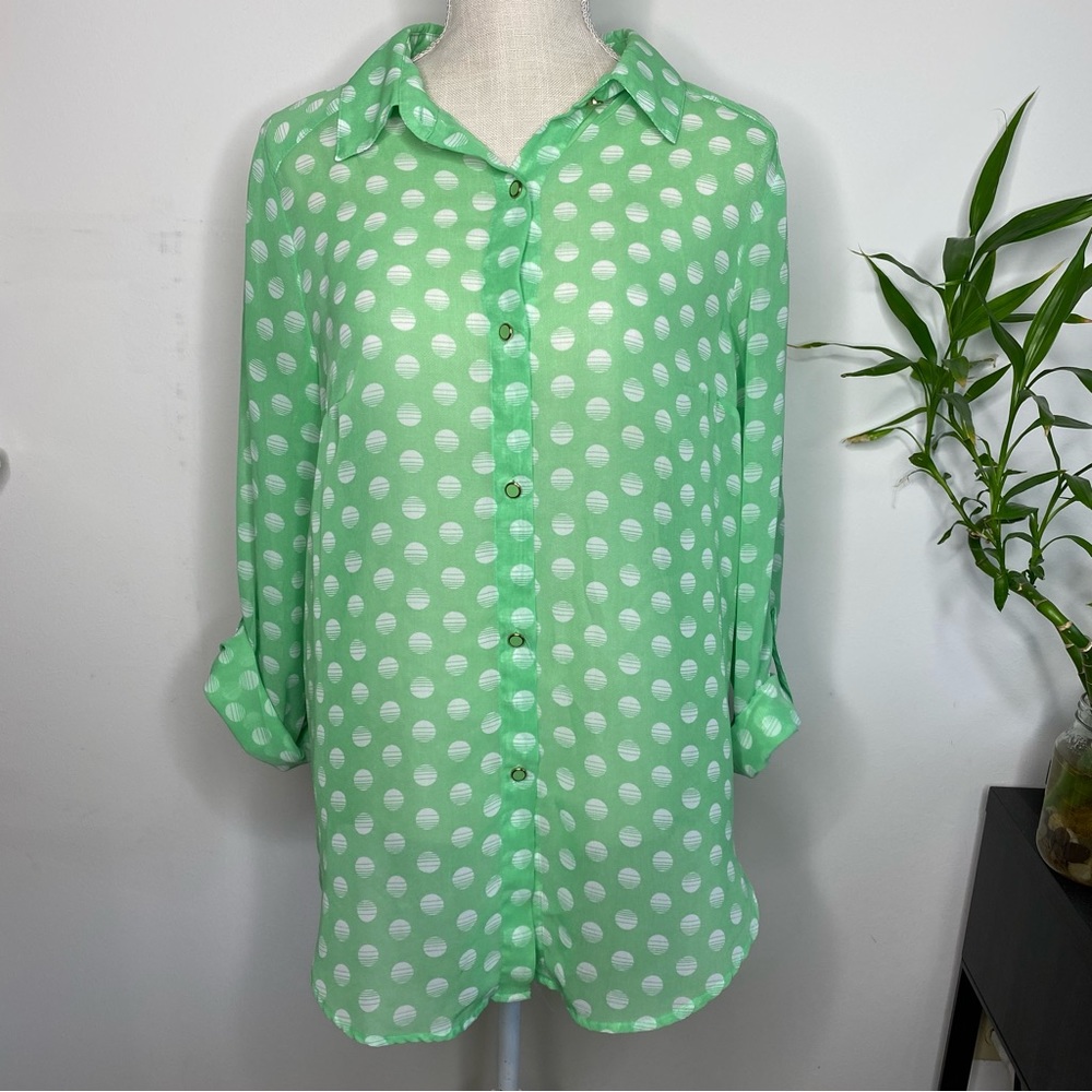 Sheer button up